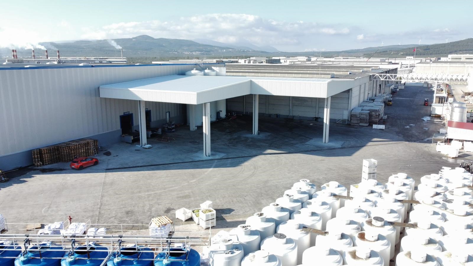 ZEYTİN OSB UZAY ÇATI SUNDURMA YAPILMASI